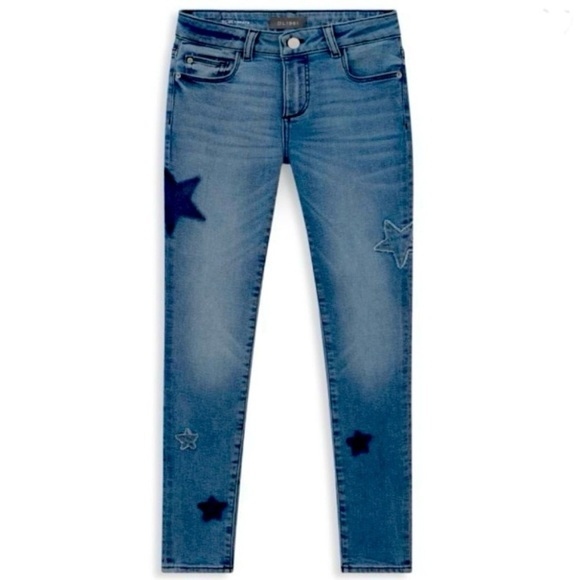 DL1961 CHLOE STARS SKINNY JEANS KIDS GIRLS 16 SIZE 23 WOMEN SIZE 00 - Picture 1 of 11